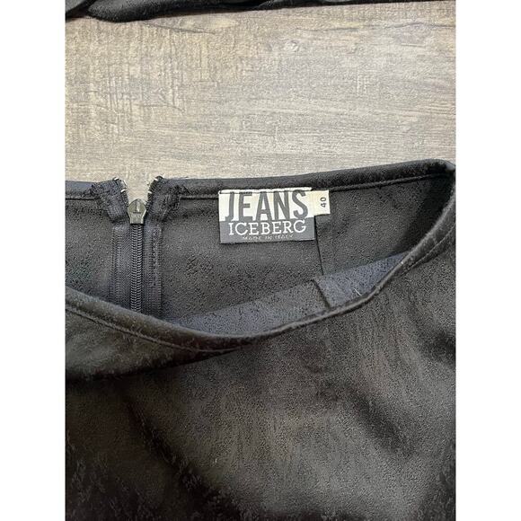 Vintage Jeans Iceberg Women's Blazer (Size 42) and Skirt (Size 40) Suit, Black. - Picture 11 of 11
